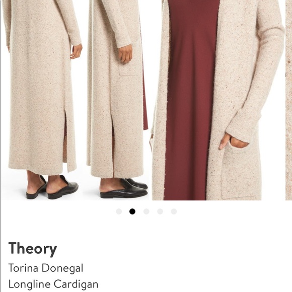 Theory Long Cardigan Sweater Coat - Picture 2 of 7